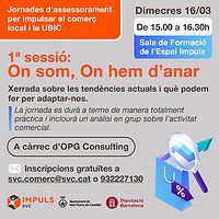 Jornades d'assessorament per impulsar el comerç local i la UBIC
