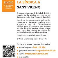 La Síndica a Sant Vicenç