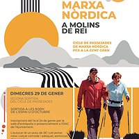 Marxa nòrdica a Molins de Rei