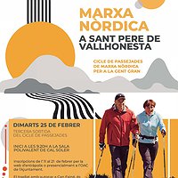 Cicle de passejades de marxa nòrdica per a la gent gran: Marxa nòrdica a Sant Pere de Vallhonesta