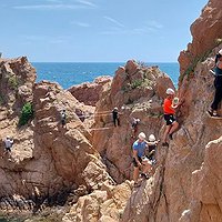 Sortida a la via ferrata de la Cala del Molí