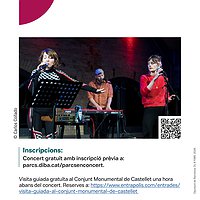El cicle 'Parcs en concert' programa l'actuació de Lleona que es complementa amb una visita guiada a Castellet