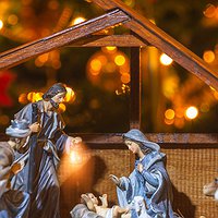 Col·locació del pessebre al cim del Puigsoler