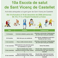 Inici de la 10a Escola de Salut de Sant Vicenç de Castellet