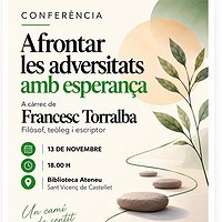 Conferència 'Afrontar les adversitats amb esperança'
