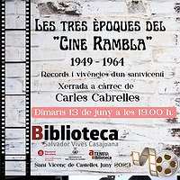 Xerrada 'Les tres èpoques del Cine Rambla'