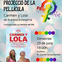 Projecció de la pel·lícula 'Carmen y Lola'