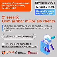 Segona sessió de les jornades per impulsar el comerç local i la UBIC