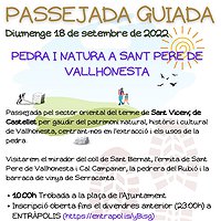 Passejada guiada 'Pedra i natura a Sant Pere de Vallhonesta' setembre