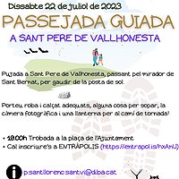 Passejada guiada de juliol a Sant Pere de Vallhonesta