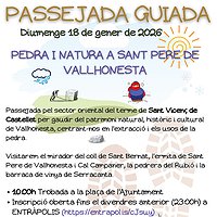 Passejada guiada 'Pedra i natura a Sant Pere de Vallhonesta'