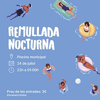 Remullada nocturna a les piscines municipals