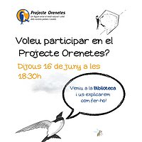 Sessió divulgativa del Projecte Orenetes
