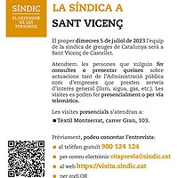 La Síndica de Greuges s'atura a Sant Vicenç de Castellet